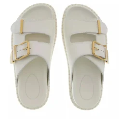 Chloé Slides Woman Brilliant White Slides