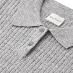 Closed Pullover aus Woll-Mix grau Pullover