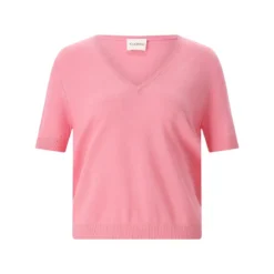 Closed Shirt aus Leinen & Baumwolle pink T-Shirt