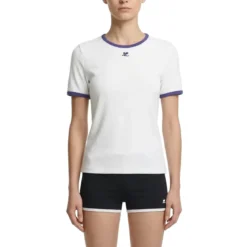 Courrèges Fitted White T-Shirt White T-Shirt