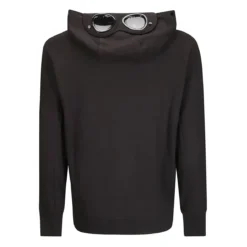 CP Company Hooded Open Sweatshirt Schwarz Strickjacke