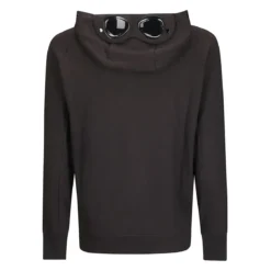 CP Company Hooded Open Sweatshirt Schwarz Strickjacke
