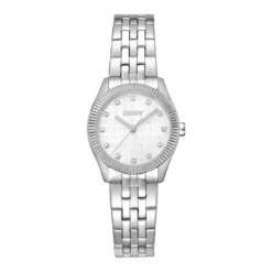 DKNY Quarzuhr Logo silber Quarzuhr
