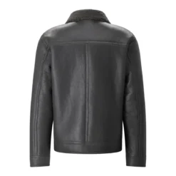 Dondup Fliegerjacke aus Lammleder grau Übergangsjacke
