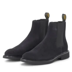 Doucal's Boots aus Veloursleder schwarz Schnürschuhe