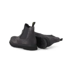 Doucal's Wingtip-Boots aus Veloursleder grau Schnürschuhe
