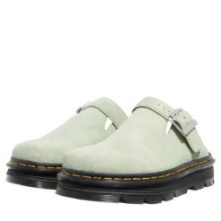 Dr. Martens ZebZag Mule Sage Green EH Suede Mules