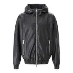 Dsquared2 Jacke aus Kunstleder schwarz Lederjacke