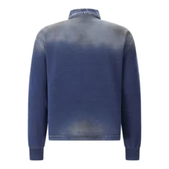 Dsquared2 Langarm-Poloshirt im Denim-Style blau Poloshirt