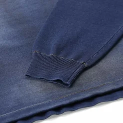 Dsquared2 Langarm-Poloshirt im Denim-Style blau Poloshirt