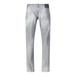 Dsquared2 Slim Fit Light Grey Distressed Jeans With TaperedWhite Slim-Fit-Jeans