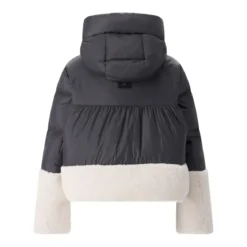 Duno Steppjacke Amy mit Daunen schwarz Übergangsjacke