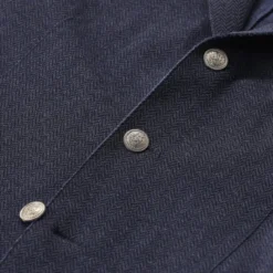 Eleventy Sakko aus Baumwollmix blau Anzugjacke
