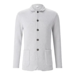 Eleventy Strickjacke aus Baumwolle grau Strickjacke