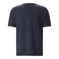 Eleventy T-Shirt aus Leinen blau T-Shirt