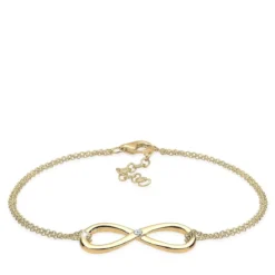 Elli Armband Infinity Ewig Diamant (0.03 ct.) 925 Silbe gold Armband