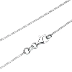 Elli Halskette Herz Liebe Diamant (0.03 ct.) 925 Silber gold Mittellange Halskette