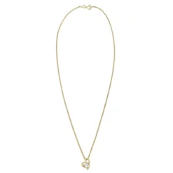 Elli Halskette Herz Liebe Zirkonia 585 Bezaubernd Gelbg gold Mittellange Halskette