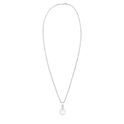 Elli Halskette Süßwasserzuchtperle Diamant 925 Sterling weiss Mittellange Halskette