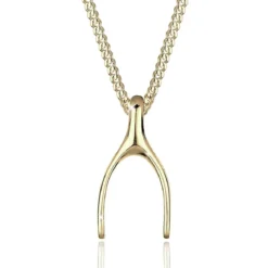 Elli Halskette Wünschelrute 375 Gelbgold gold Mittellange Halskette