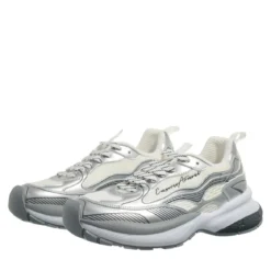 Emporio Armani Aura Sneaker Silver Low-Top-Sneaker