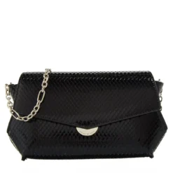 Emporio Armani P69 Shoulder Bag Leather Black Crossbody Bag