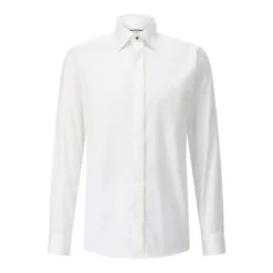 Eton Slim-Fit Twillhemd Creme Hemd