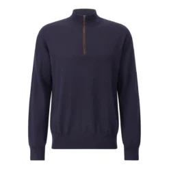 Eton Troyer aus Wolle Dunkelblau Pullover