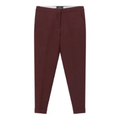 Etro Hose aus Woll-Mix rot Stoffhose