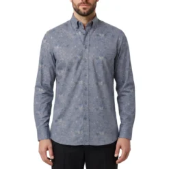 Etro Slim-Fit Hemd aus Baumwoll-Mix blau Hemd
