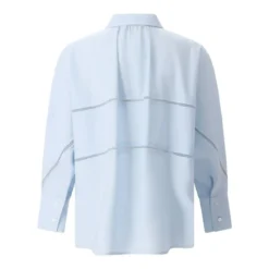Fabiana Filippi Bluse mit Schmuckdetails blau Bluse