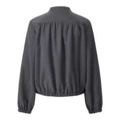 Fabiana Filippi Bomberjacke aus Wolle grau Übergangsjacke