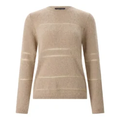 Fabiana Filippi Pullover aus Woll-Mix beige Pullover