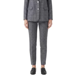Fabiana Filippi Stoffhose Montefalco aus Merinowolle dunkelblau Stoffhose