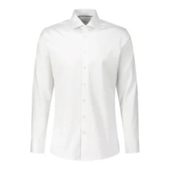 fakts Slim-Fit Hemd aus Baumwolle weiß Hemd