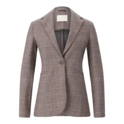 fashion Blazer aus Baumwoll-Mix braun Blazer