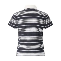FRAME Gestreiftes Poloshirt dunkelblau Poloshirt