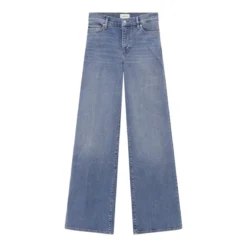 FRAME Jeans Le Slim Palazzo Long blau Wide Leg Jeans