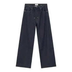 FRAME Jeans The Off Duty Drawstring blau Wide Leg Jeans