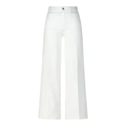 FRAME Weite Jeans Le Slim Palazzo Weiß Wide Leg Jeans