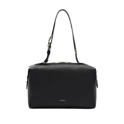 Furla Furla Double M Boston Bag Nero Schultertasche