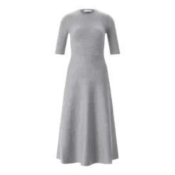Gabriela Hearst Midikleid Seymore aus Woll-Mix Grau Strickkleid