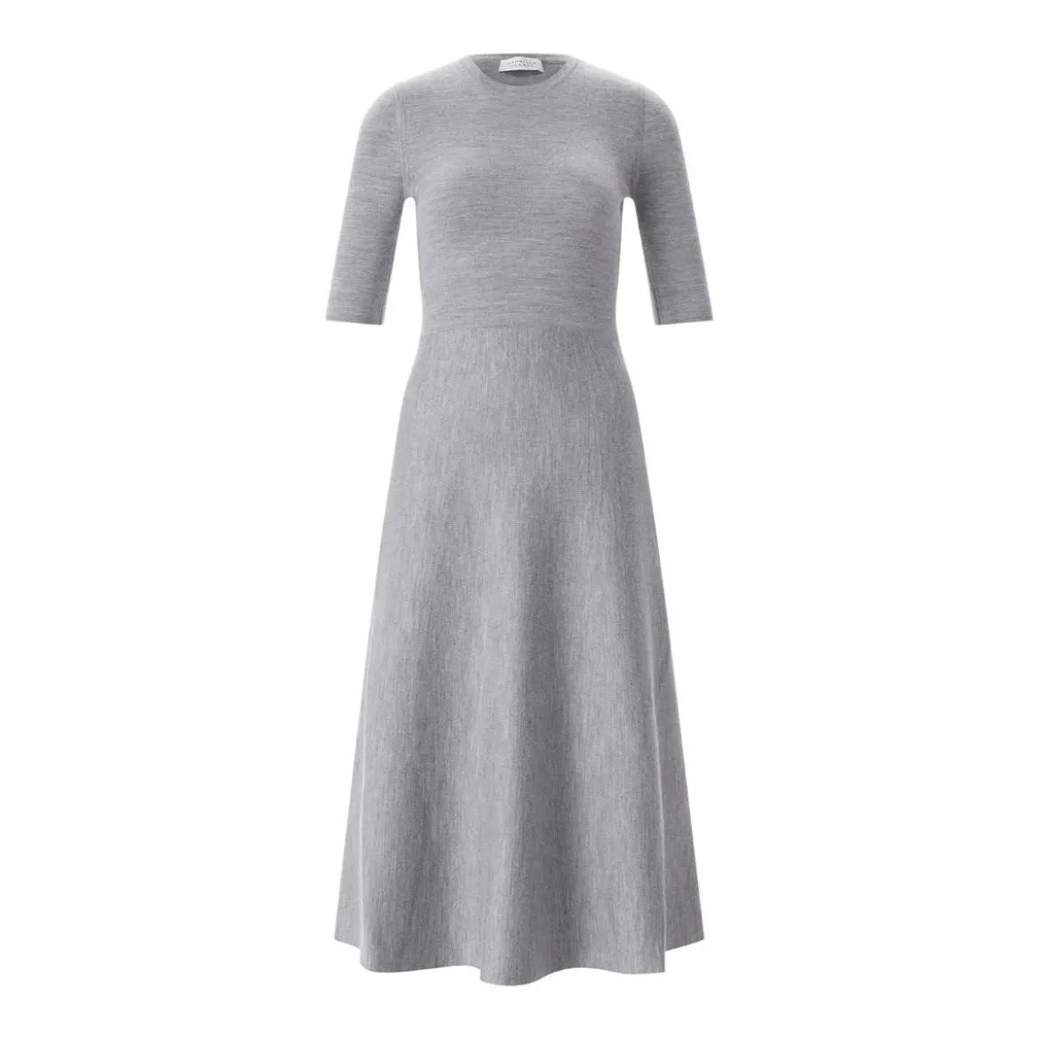 Gabriela Hearst Midikleid Seymore aus Woll-Mix Grau Strickkleid