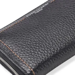 Gianni Chiarini Großes Portemonnaie schwarz Portemonnaie mit Zip-Around-Reißverschluss