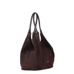 Gianni Chiarini Tasche Dua aus Veloursleder braun Schultertasche