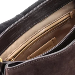 Gianni Chiarini Tasche Helena aus Veloursleder braun Schultertasche