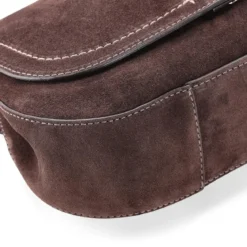 Gianni Chiarini Tasche Helena aus Veloursleder braun Schultertasche
