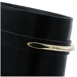 Givenchy Black Knee-High Leather Boots Black Stiefel