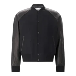 Givenchy Blouson aus Leder & Wolle schwarz Blouson