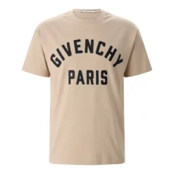 Givenchy Cotton T-Shirt With Grosgrain Appliqué And Riveted Neutrals T-Shirt